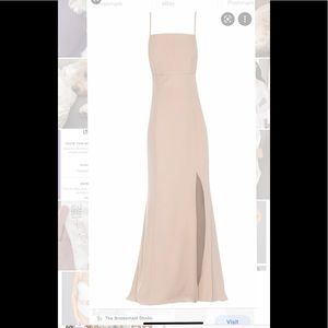 Amsale Bray Bridesmaid Dress - Size 8- BLUSH NWT